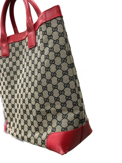 GUCCI（グッチ）GUCCI (グッチ) トートバッグ レッド サイズ:実寸サイズにてご確認ください。の古着・服飾アイテム