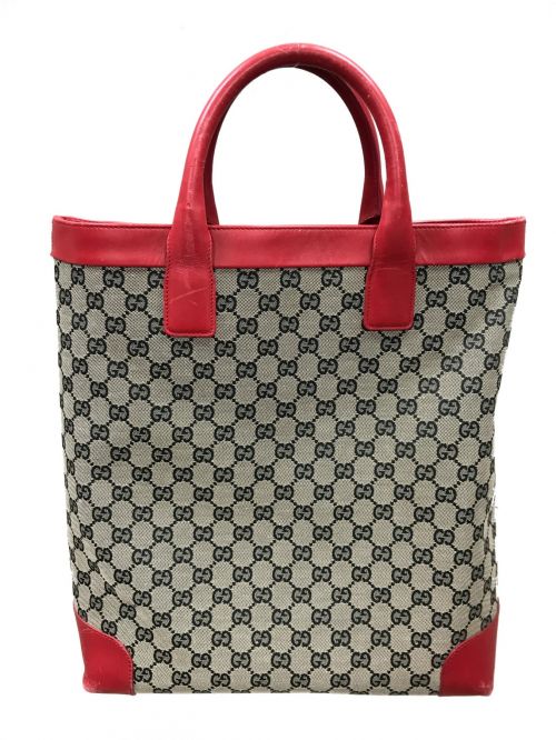 GUCCI（グッチ）GUCCI (グッチ) トートバッグ レッド サイズ:実寸サイズにてご確認ください。の古着・服飾アイテム