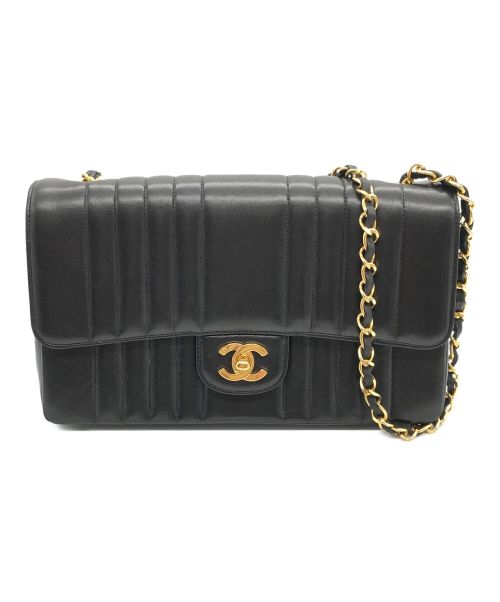 CHANEL（シャネル）CHANEL (シャネル) ゴールドチェーンショルダーバッグ ブラック サイズ:実寸サイズにてご確認ください。の古着・服飾アイテム