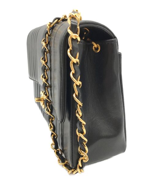 CHANEL（シャネル）CHANEL (シャネル) ゴールドチェーンショルダーバッグ ブラック サイズ:実寸サイズにてご確認ください。の古着・服飾アイテム