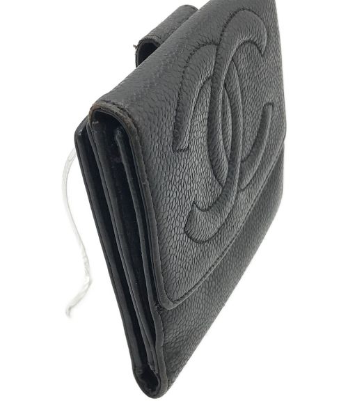 CHANEL（シャネル）CHANEL (シャネル) 2つ折り財布 ブラック サイズ:実寸サイズにてご確認ください。の古着・服飾アイテム