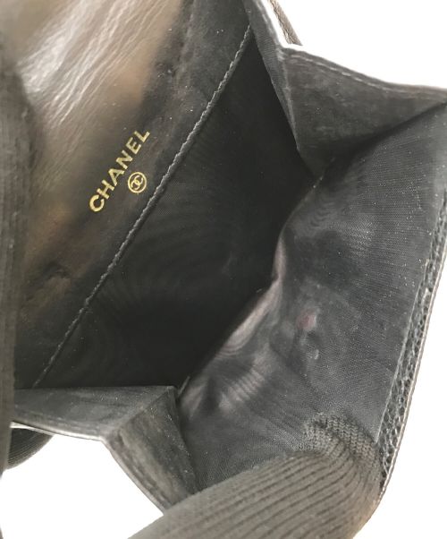 CHANEL（シャネル）CHANEL (シャネル) 2つ折り財布 ブラック サイズ:実寸サイズにてご確認ください。の古着・服飾アイテム