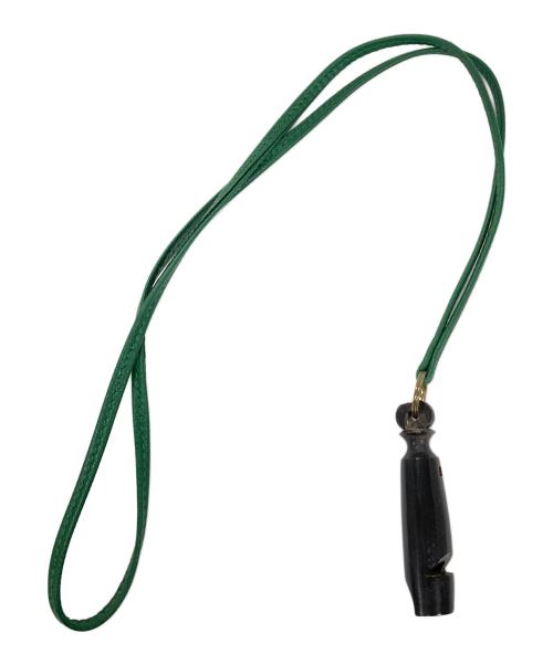 HERMES（エルメス）HERMES (エルメス) ホイッスルネックレス グリーン サイズ:実寸サイズにてご確認くださいの古着・服飾アイテム