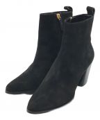 TORY BURCHトリーバーチ）の古着「スウェードショートブーツ」｜ブラック