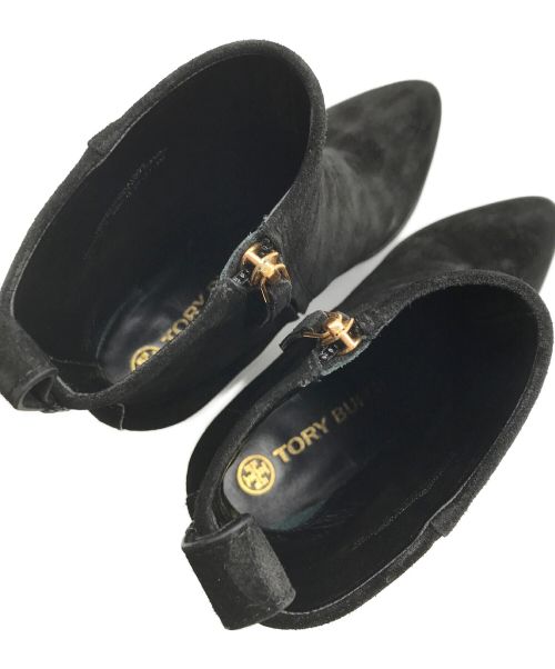 TORY BURCH（トリーバーチ）TORY BURCH (トリーバーチ) スウェードショートブーツ ブラック サイズ:8Mの古着・服飾アイテム