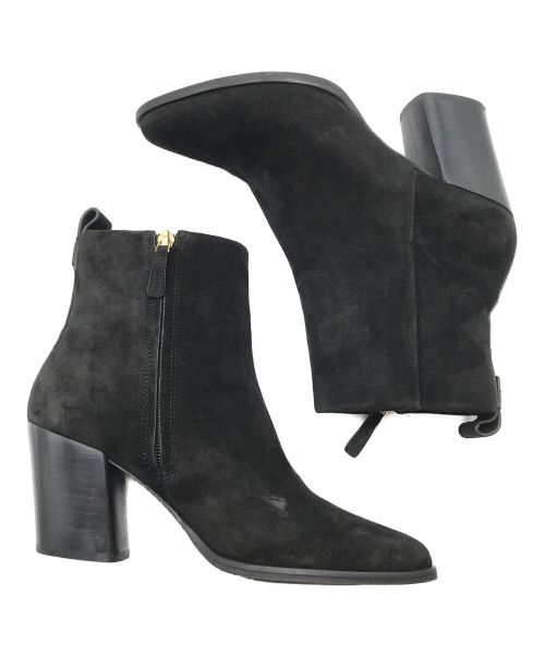 TORY BURCH（トリーバーチ）TORY BURCH (トリーバーチ) スウェードショートブーツ ブラック サイズ:8Mの古着・服飾アイテム