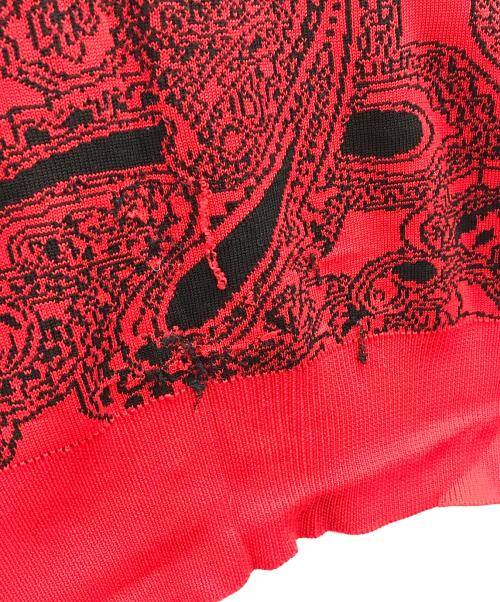 LEONARD（レオナール）LEONARD (レオナール) ニットカーディガン レッド サイズ:実寸サイズにてご確認ください。の古着・服飾アイテム