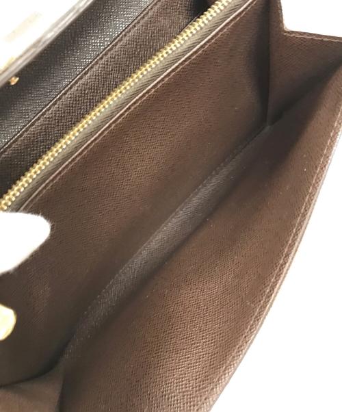 LOUIS VUITTON（ルイ ヴィトン）LOUIS VUITTON (ルイ ヴィトン) ダミエ ポルトフォイユ･サラ 長財布 ブラウン サイズ:実寸サイズにてご確認ください。の古着・服飾アイテム