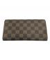 中古・古着 LOUIS VUITTON (ルイ ヴィトン) ダミエ ポルトフォイユ･サラ 長財布 ブラウン サイズ:実寸サイズにてご確認ください。：18000円