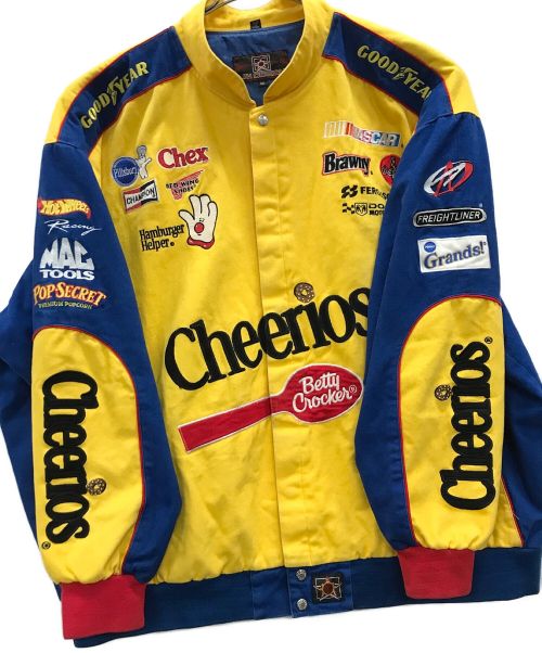 JH Design（ジェイエイチデザイン）JH DESIGN (ジェイエイチデザイン) ヴィンテージジャケット ブルー×イエロー サイズ:6XLの古着・服飾アイテム