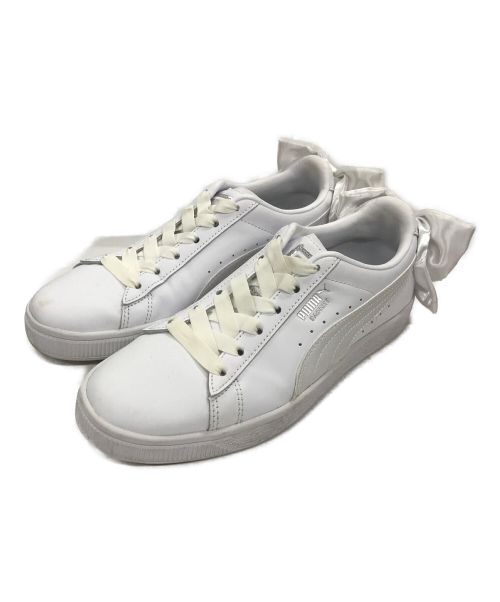 PUMA（プーマ）PUMA (プーマ) スニーカー　バスケットボウ ホワイト サイズ:23.5の古着・服飾アイテム