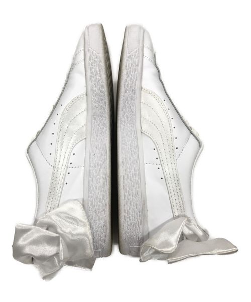 PUMA（プーマ）PUMA (プーマ) スニーカー　バスケットボウ ホワイト サイズ:23.5の古着・服飾アイテム