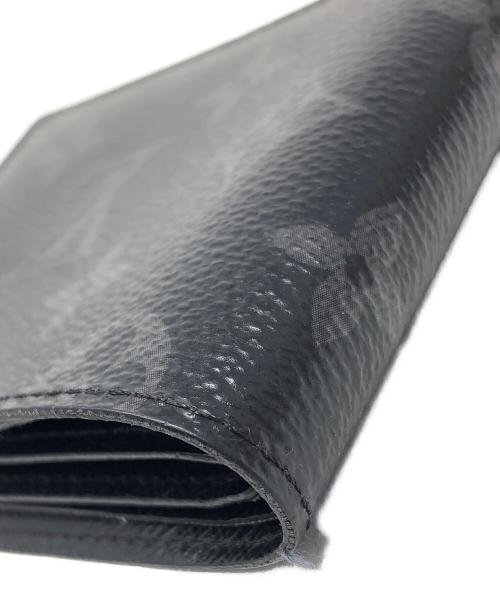 LOUIS VUITTON（ルイ ヴィトン）LOUIS VUITTON (ルイ ヴィトン) 2つ折り財布 モノグラムエクリプス ポルトフォイユスレンダー ブラック サイズ:実寸サイズにてご確認ください。の古着・服飾アイテム