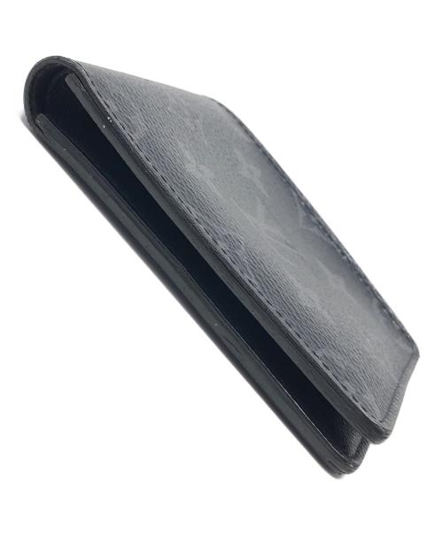 LOUIS VUITTON（ルイ ヴィトン）LOUIS VUITTON (ルイ ヴィトン) 2つ折り財布 モノグラムエクリプス ポルトフォイユスレンダー ブラック サイズ:実寸サイズにてご確認ください。の古着・服飾アイテム