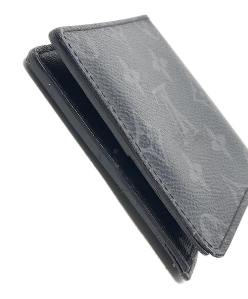LOUIS VUITTON（ルイ ヴィトン）LOUIS VUITTON (ルイ ヴィトン) 2つ折り財布 モノグラムエクリプス ポルトフォイユスレンダー ブラック サイズ:実寸サイズにてご確認ください。の古着・服飾アイテム