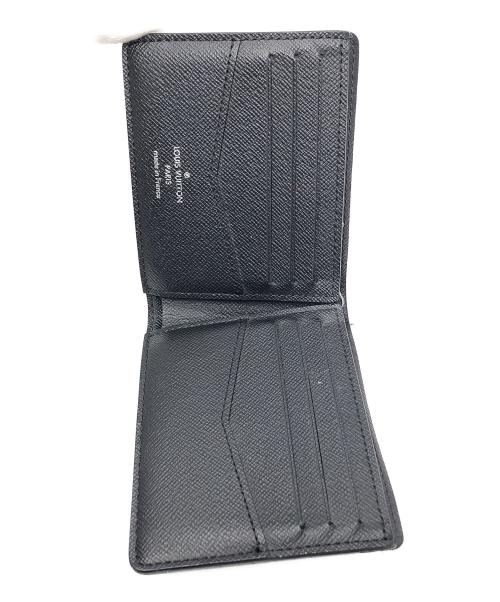 LOUIS VUITTON（ルイ ヴィトン）LOUIS VUITTON (ルイ ヴィトン) 2つ折り財布 モノグラムエクリプス ポルトフォイユスレンダー ブラック サイズ:実寸サイズにてご確認ください。の古着・服飾アイテム