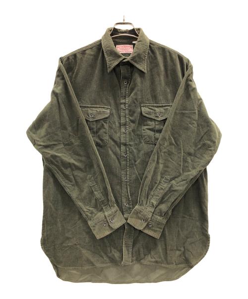 A BATHING APE（アベイシングエイプ）A BATHING APE (ア ベイシング エイプ) コーデュロイシャツ オリーブ サイズ:Lの古着・服飾アイテム