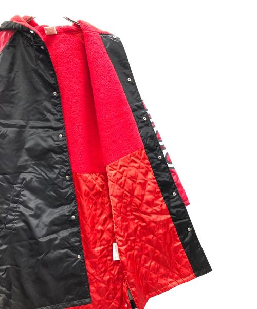 adidas（アディダス）adidas (アディダス) ベンチコート ブラック×レッド サイズ:不明の古着・服飾アイテム