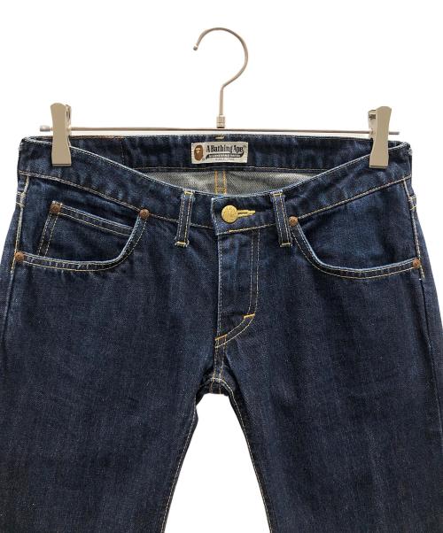 A BATHING APE（ア ベイシング エイプ）A BATHING APE (ア ベイシング エイプ) デニムパンツ ブルー サイズ:XXSの古着・服飾アイテム