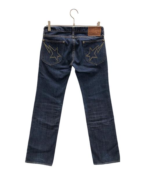 A BATHING APE（ア ベイシング エイプ）A BATHING APE (ア ベイシング エイプ) デニムパンツ ブルー サイズ:XXSの古着・服飾アイテム