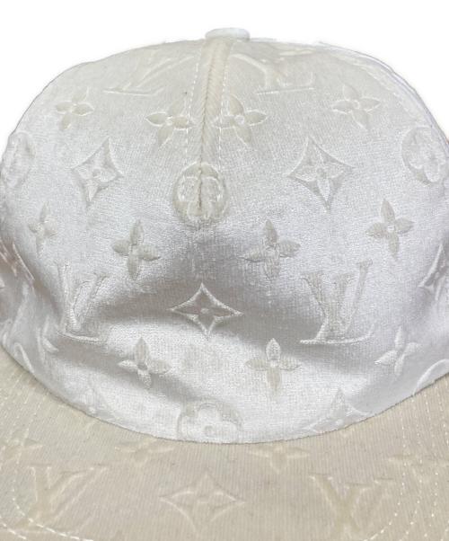 LOUIS VUITTON（ルイ ヴィトン）LOUIS VUITTON (ルイ ヴィトン) ベロアキャップ ホワイト サイズ:実寸サイズにてご確認くださいの古着・服飾アイテム