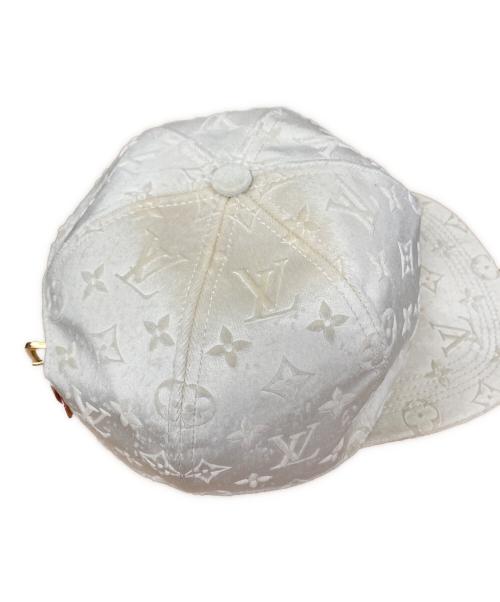 LOUIS VUITTON（ルイ ヴィトン）LOUIS VUITTON (ルイ ヴィトン) ベロアキャップ ホワイト サイズ:実寸サイズにてご確認くださいの古着・服飾アイテム