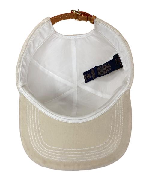 LOUIS VUITTON（ルイ ヴィトン）LOUIS VUITTON (ルイ ヴィトン) ベロアキャップ ホワイト サイズ:実寸サイズにてご確認くださいの古着・服飾アイテム