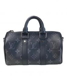 LOUIS VUITTON（ルイ ヴィトン）の古着「2WAYバッグ ショルダーバッグ ハンドバッグ エクリプスリバースキーポルXS」｜ブラック×グレー