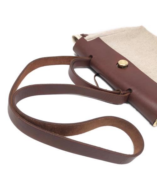 HERMES（エルメス）HERMES (エルメス) 2WAYバッグ　ハンドバッグ　ショルダーバッグ ベージュ×ブラウン サイズ:実寸サイズにてご確認ください。の古着・服飾アイテム