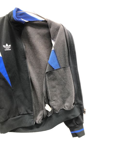adidas（アディダス）adidas (アディダス) セットアップジャージ ブラック×ブルー サイズ:Lの古着・服飾アイテム