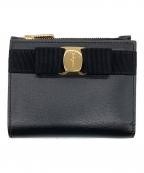 Salvatore Ferragamoサルヴァトーレ フェラガモ）の古着「2つ折り財布」｜ブラック