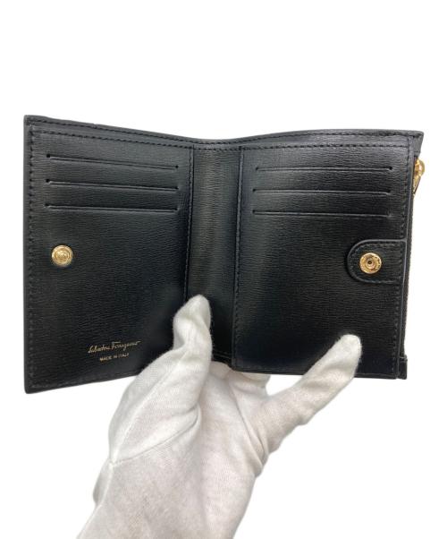Salvatore Ferragamo（サルヴァトーレ フェラガモ）Salvatore Ferragamo (サルヴァトーレ フェラガモ) 2つ折り財布 ブラックの古着・服飾アイテム