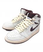 NIKE×A Ma Maniereナイキ×ア・マ・マニエール）の古着「スニーカー AIR JORDAN 1 RETRO HIGH OG SP(エア ジョーダン 1 レトロ ハイ OG SP)」｜ホワイト×ブラウン