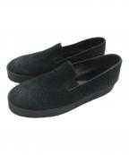 COOTIE PRODUCTIONSクーティープロダクツ）の古着「スウェードスリッポン」｜ブラック