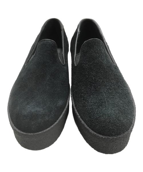 COOTIE PRODUCTIONS（クーティープロダクツ）COOTIE PRODUCTIONS (クーティープロダクツ) スウェードスリッポン ブラック サイズ:7の古着・服飾アイテム