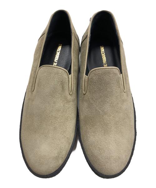 COOTIE PRODUCTIONS（クーティープロダクツ）COOTIE PRODUCTIONS (クーティープロダクツ) スウェードスリッポン ベージュ サイズ:SIZE 7の古着・服飾アイテム