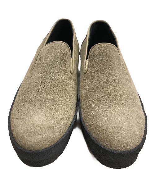 COOTIE PRODUCTIONS（クーティープロダクツ）COOTIE PRODUCTIONS (クーティープロダクツ) スウェードスリッポン ベージュ サイズ:SIZE 7の古着・服飾アイテム