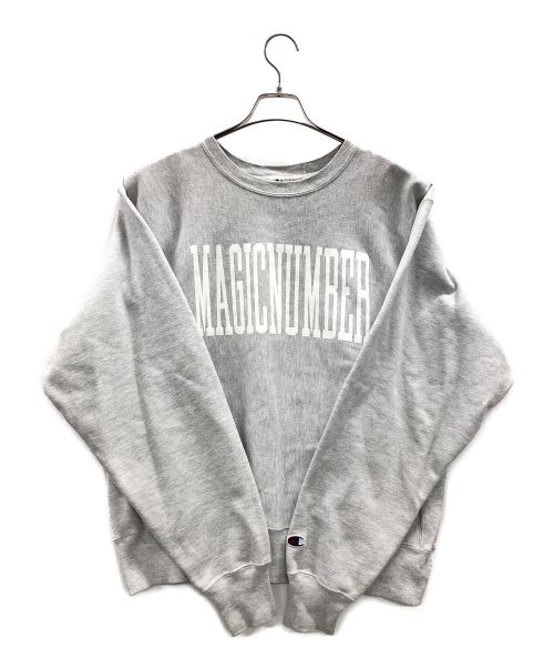Champion（チャンピオン）Champion (チャンピオン) MAGIC NUMBER (マジックナンバー) リバースウィーブスウェット グレー サイズ:Mの古着・服飾アイテム