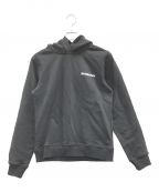 BURBERRYバーバリー）の古着「プルオーバーパーカー HOSPERY SQUARE PRINT COTTON HOODIE（ホースフェリースクエアプリントコットンフーディー）」｜ブラック