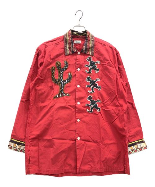 FICCE（フィッチェ）FICCE (フィッチェ) シャツ レッド サイズ:表記無しの古着・服飾アイテム