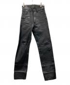 Aero LEATHERエアロレザー）の古着「ホースレザーパンツ」｜ブラック