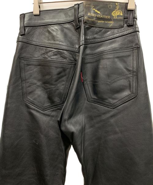 Aero LEATHER（エアロレザー）Aero LEATHER (エアロレザー) ホースレザーパンツ ブラック サイズ:W29の古着・服飾アイテム