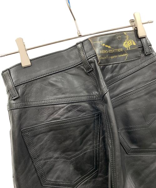 Aero LEATHER（エアロレザー）Aero LEATHER (エアロレザー) ホースレザーパンツ ブラック サイズ:W29の古着・服飾アイテム