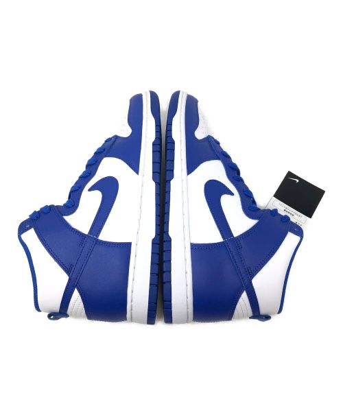 NIKE（ナイキ）NIKE (ナイキ) ハイカットスニーカー DUNK HI RETRO(ダンク ハイ レトロ) ブルー×ホワイト サイズ:27.5cm 未使用品の古着・服飾アイテム