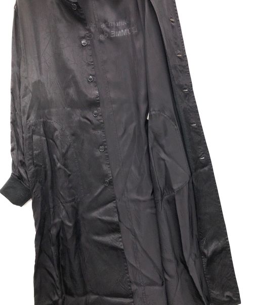 BLACK COMME des GARCONS（ブラックコムデギャルソン）BLACK COMME des GARCONS (ブラック コムデギャルソン) コート ブラック サイズ:Mの古着・服飾アイテム