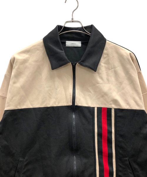 ADRER（アドラー）ADRER (アドラー) トラックジャケット ブラック×ベージュ サイズ:Sの古着・服飾アイテム