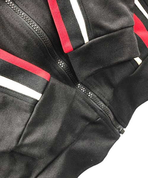 ADRER（アドラー）ADRER (アドラー) トラックジャケット ブラック×ベージュ サイズ:Sの古着・服飾アイテム