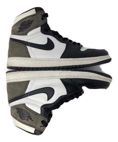 NIKE（ナイキ）NIKE (ナイキ) ハイカットスニーカー AIR JORDAN 1 RETRO HIGH OG(エア ジョーダン 1 レトロ ハイ オリジナル) ホワイト×モカ サイズ:27cmの古着・服飾アイテム