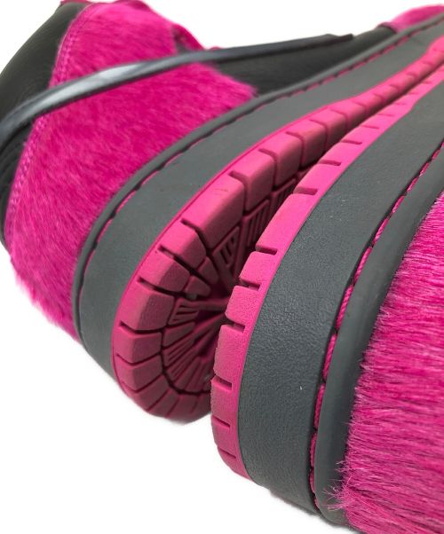 NIKE（ナイキ）NIKE (ナイキ) ハイカットスニーカー SB DUNK HIGH PRO QS(スケートボーディング ダンク ハイ クイックストライク) ピンク×グレー サイズ:26cmの古着・服飾アイテム