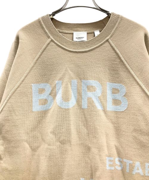 BURBERRY（バーバリー）BURBERRY (バーバリー) ホースフェリーニット ベージュ サイズ:Lの古着・服飾アイテム
